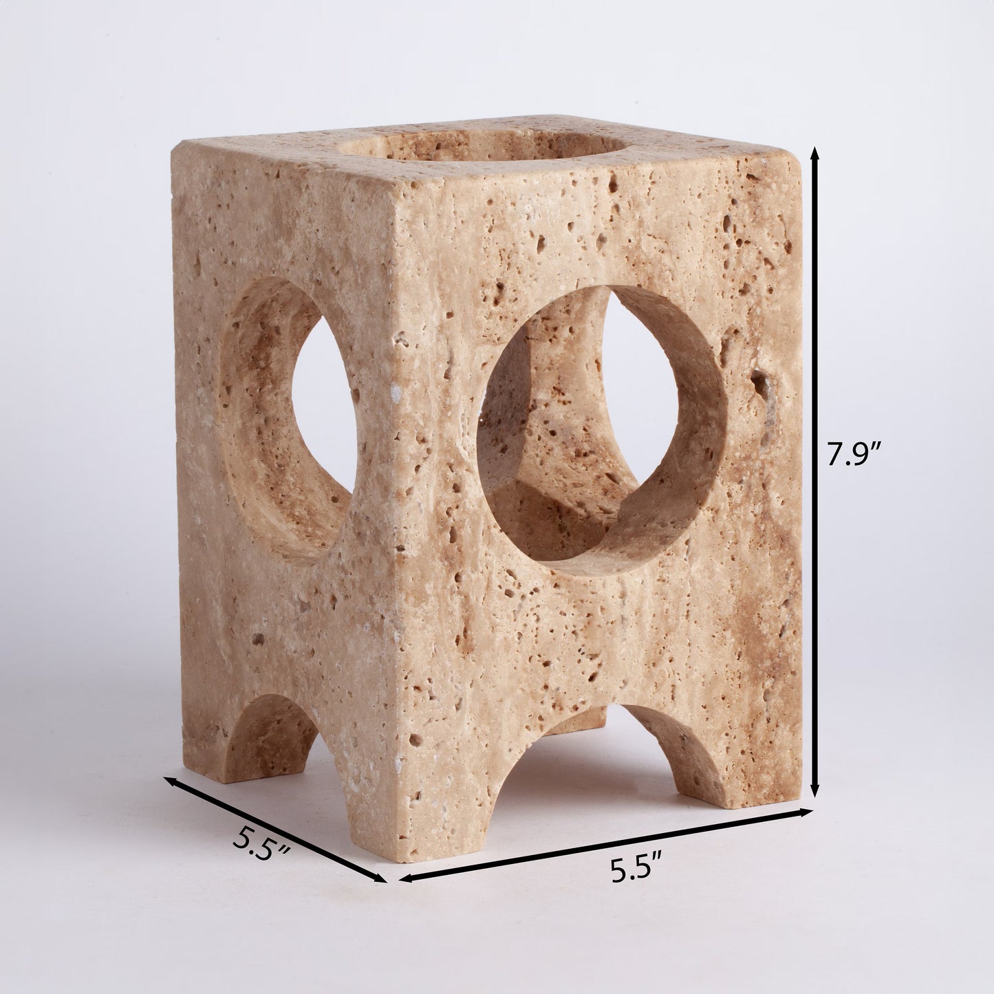 Unique Travertine Wine Bottle Holder / Stone Wine Bottle Holder / Stone Wine Holder / Marble Wine Bottle Holder / Wine Holder / Wine Rack