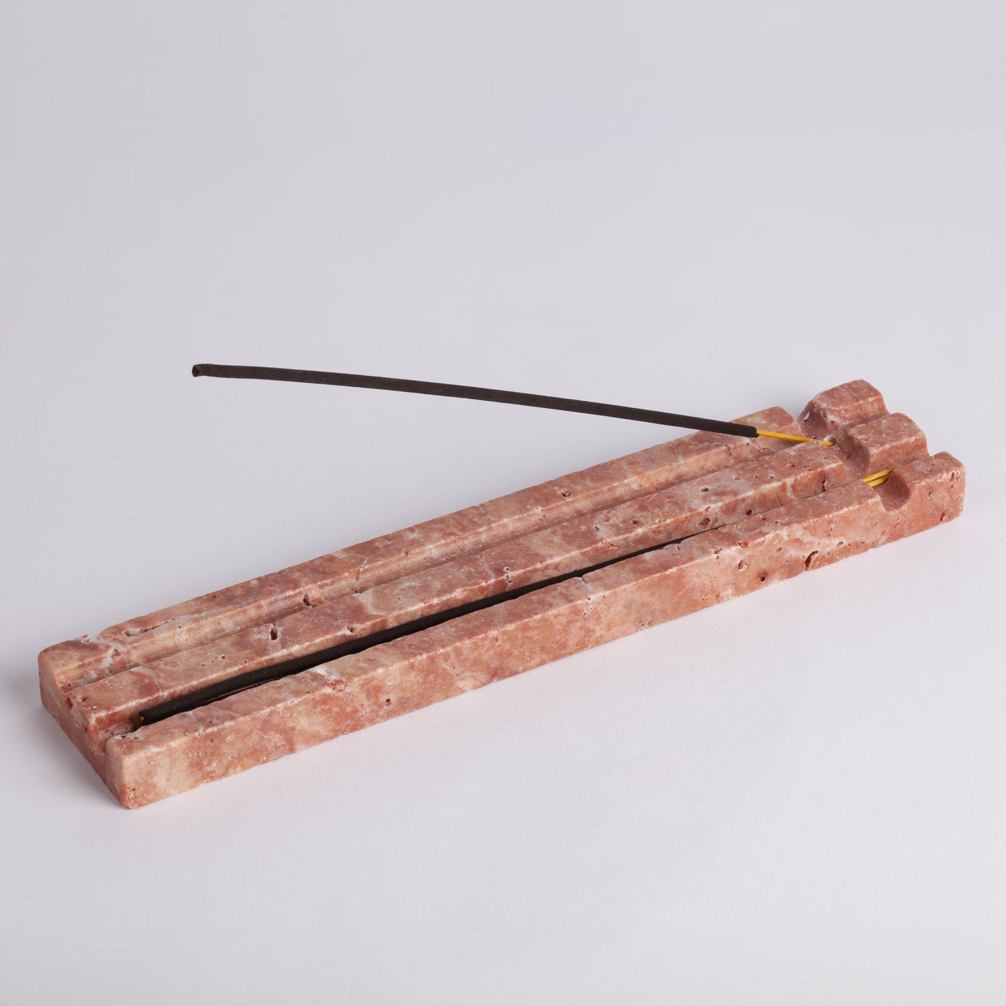 Pink Travertine Incense Holder / Stone Incense Holder / Marble Incense Holder / Meditation / Home Decoration / Home Meditation / Home Gift