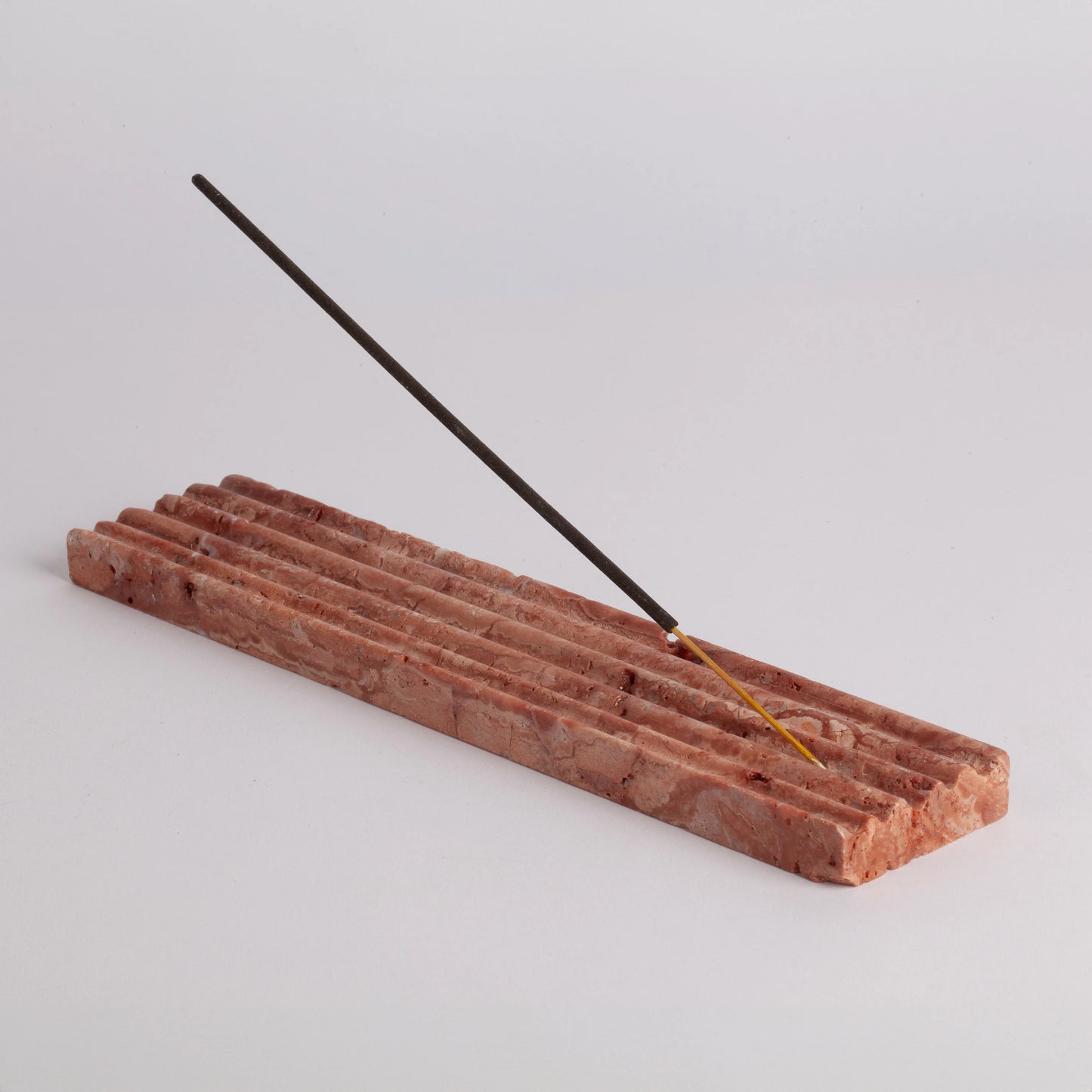 Pink Travertine Incense Holder / Stone Incense Holder / Marble Incense Holder / Meditation / Home Decoration / Home Meditation / Home Gift