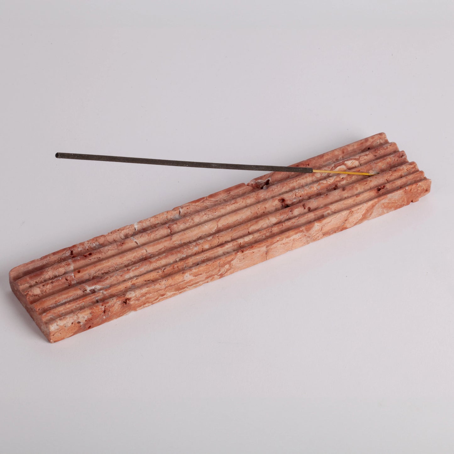 Pink Travertine Incense Holder / Stone Incense Holder / Marble Incense Holder / Meditation / Home Decoration / Home Meditation / Home Gift