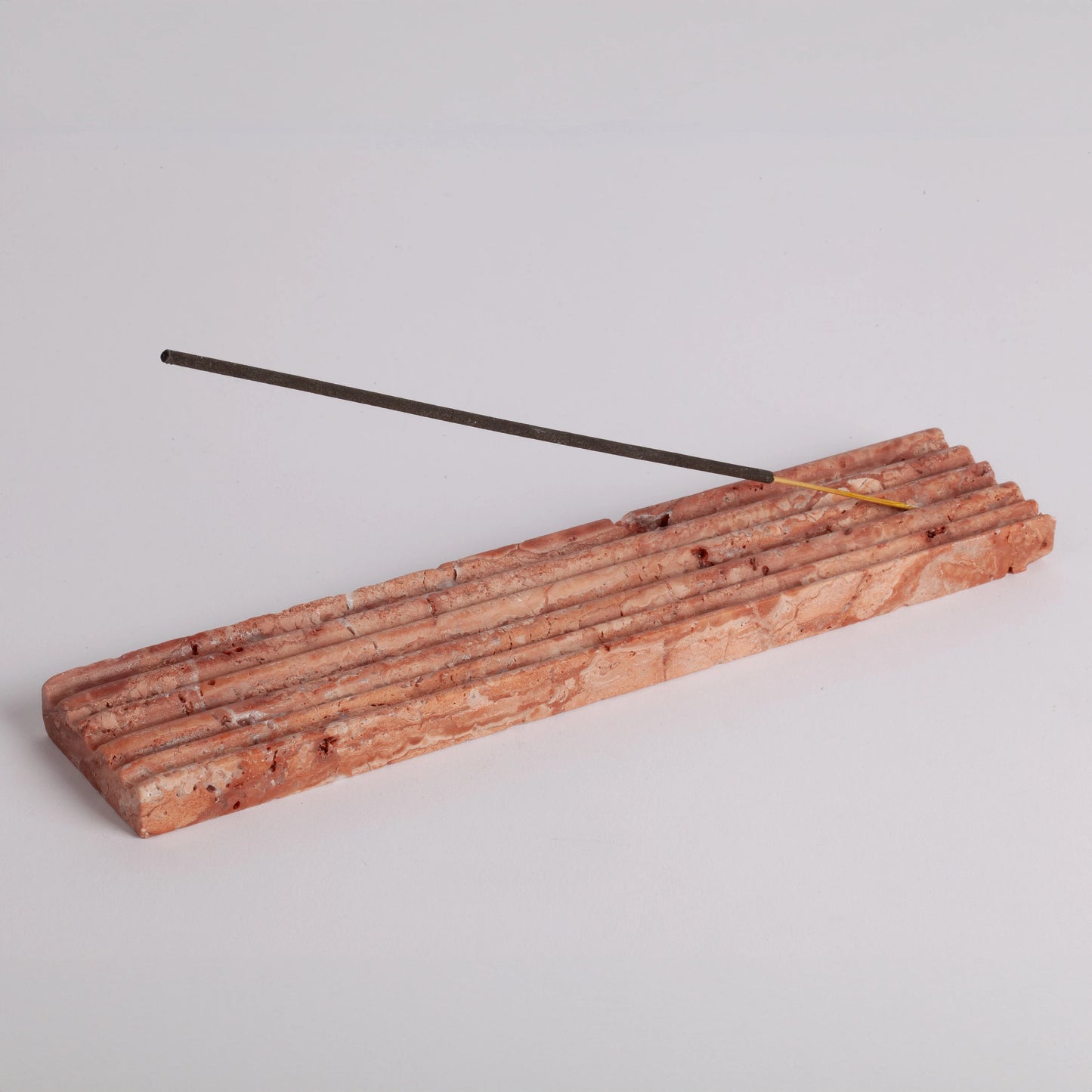 Pink Travertine Incense Holder / Stone Incense Holder / Marble Incense Holder / Meditation / Home Decoration / Home Meditation / Home Gift