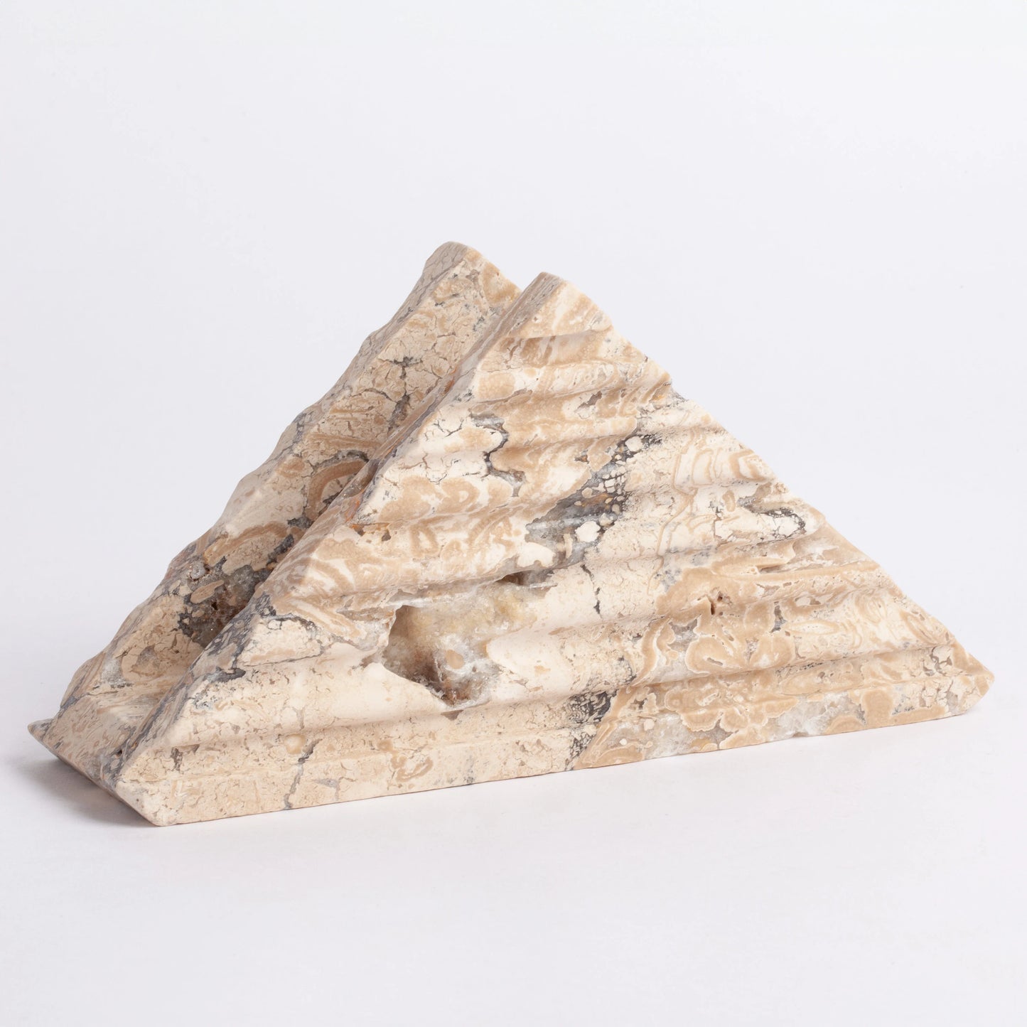 Travertine Triangle Napkin Holder / Marble Napkin Holder / Home Decoration / Marble Decoration / Home Accessories / Stone Accessories / Home