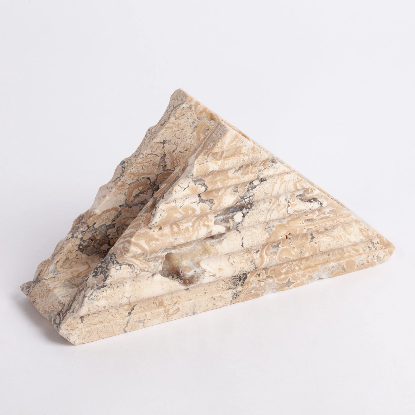 Travertine Triangle Napkin Holder / Marble Napkin Holder / Home Decoration / Marble Decoration / Home Accessories / Stone Accessories / Home