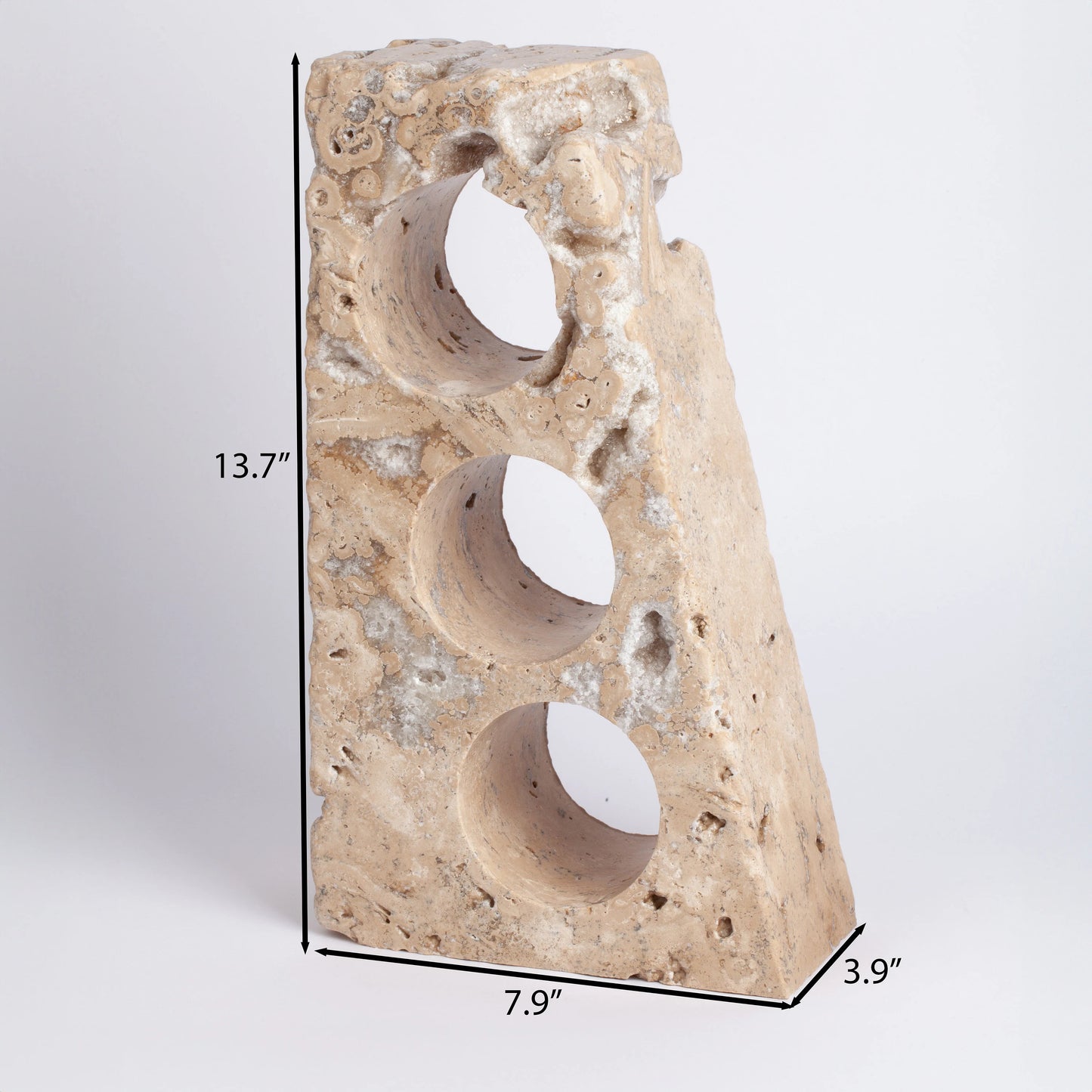 Unique Travertine Wine Bottle Holder / Stone Wine Bottle Holder / Stone Wine Holder / Marble Wine Bottle Holder / Wine Holder / Wine Rack