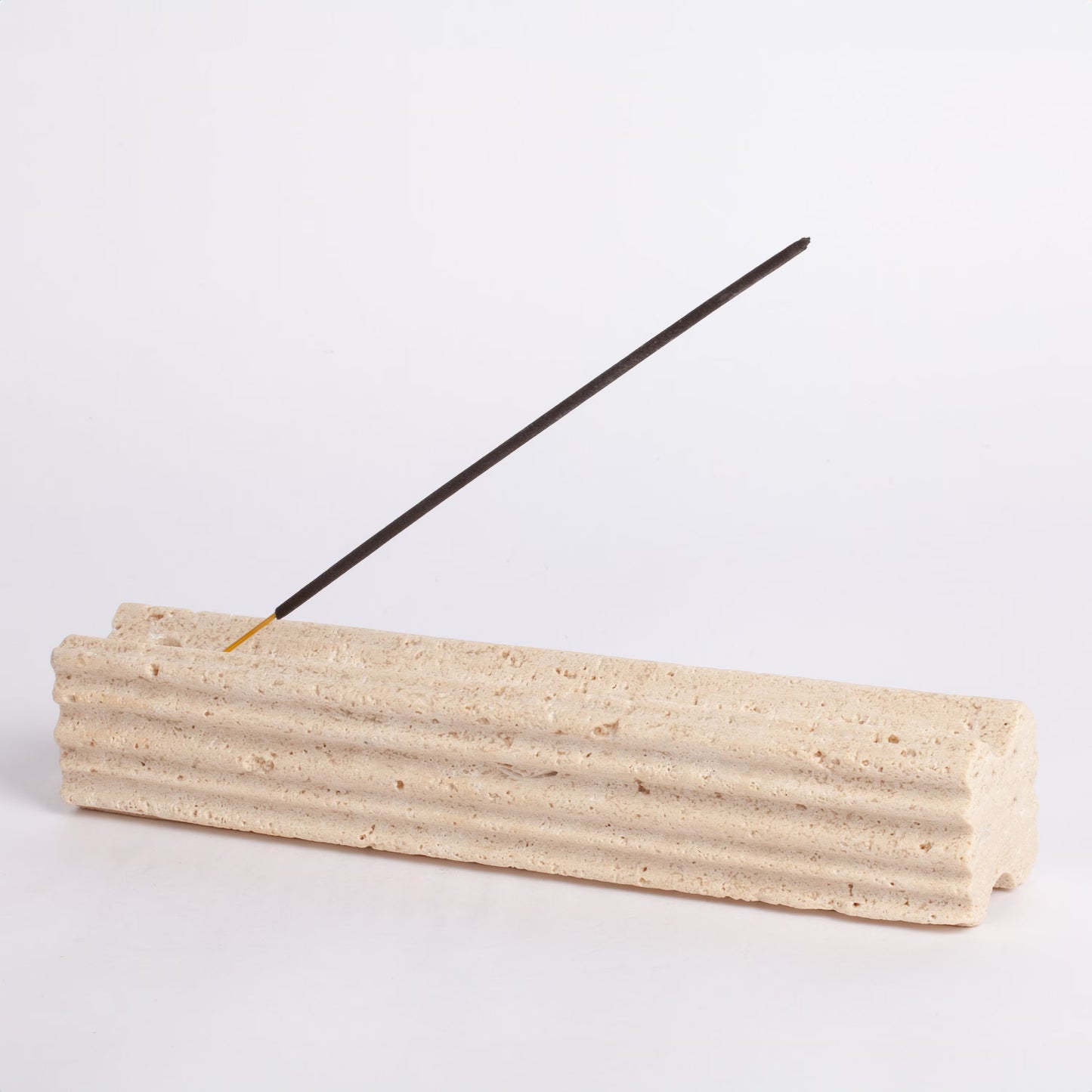 Beige Travertine Incense Holder / Stone Incense Holder / Marble Incense Holder / Meditation / Home Decoration / Home Meditation