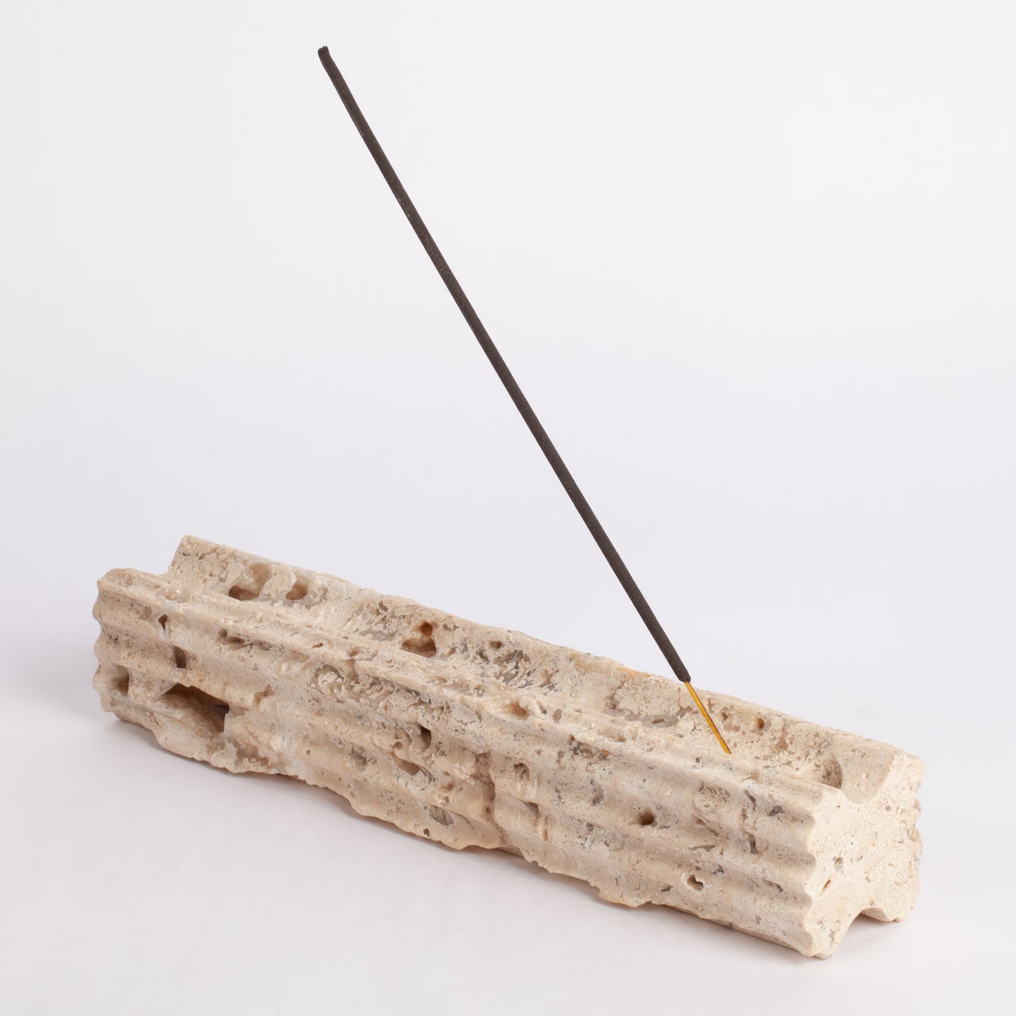 Beige Travertine Incense Holder / Stone Incense Holder / Marble Incense Holder / Meditation / Home Decoration / Home Meditation