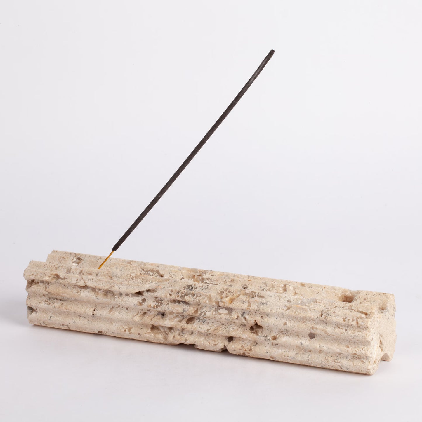 Beige Travertine Incense Holder / Stone Incense Holder / Marble Incense Holder / Meditation / Home Decoration / Home Meditation