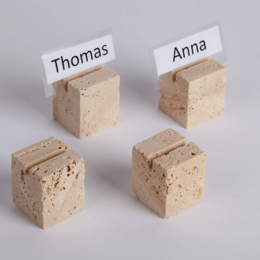 Travertine Card Holder, Marble Menu Holder, Jewelry Display, Name Tag Holder, Wedding Name Tag Holder, Bar Sign, Stone Wedding Place Holders