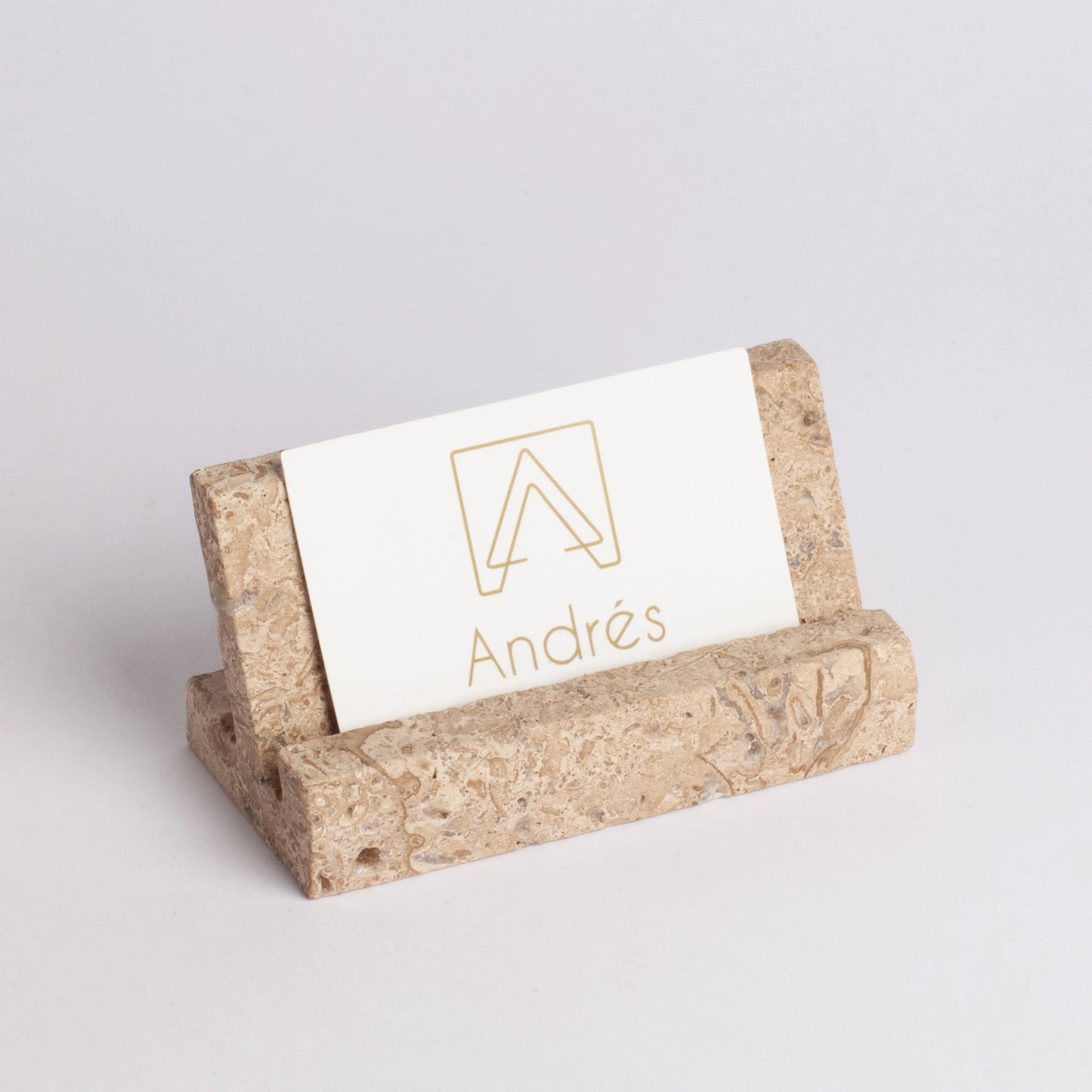 Travertine Business Card Holder, Reserved Sign Holder, Card Stand, Display Stand, Menu Holder, Photo Holder, Photo Stand, Marble Photo Hold