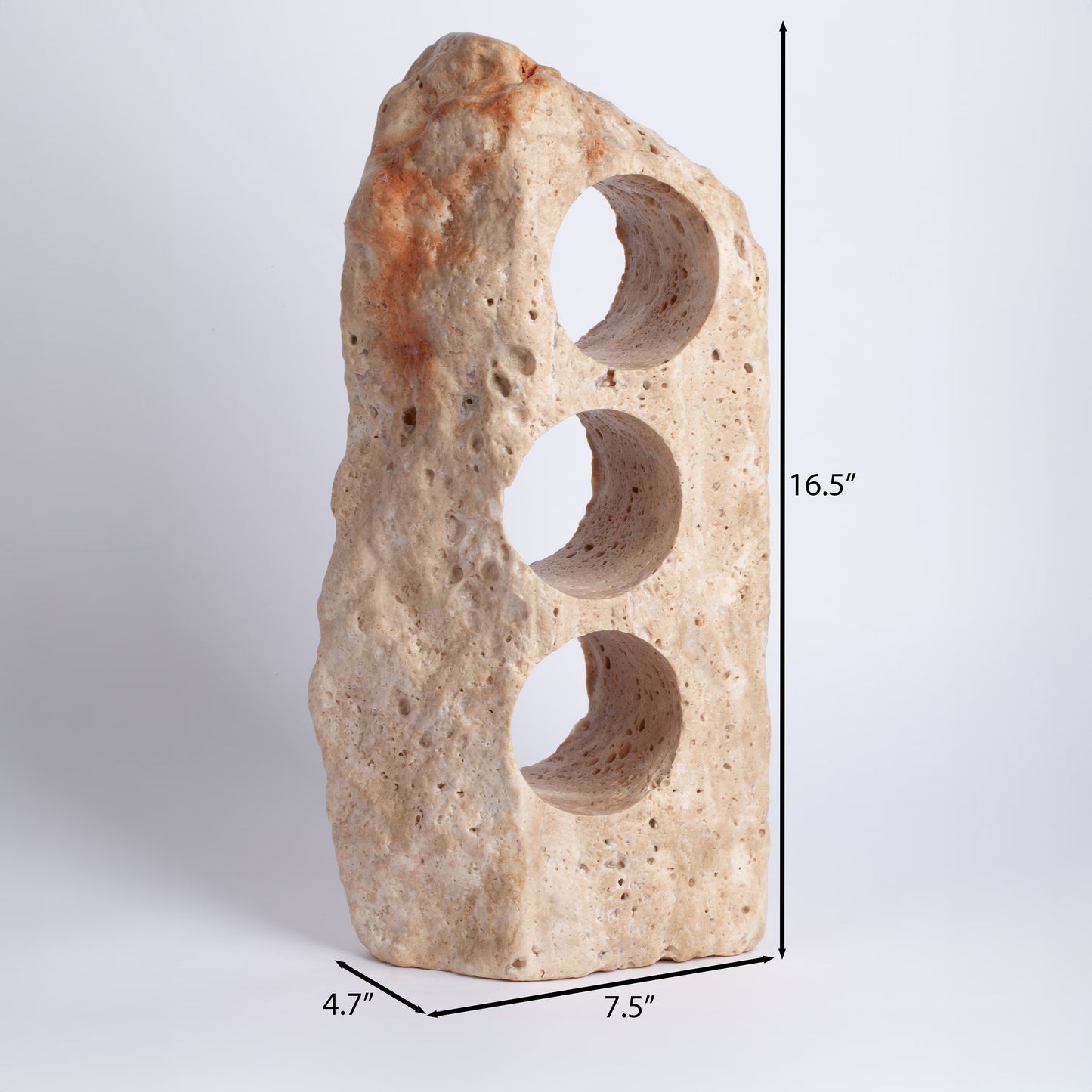 Unique Travertine Wine Bottle Holder / Stone Wine Bottle Holder / Stone Wine Holder / Marble Wine Bottle Holder / Wine Holder / Wine Rack