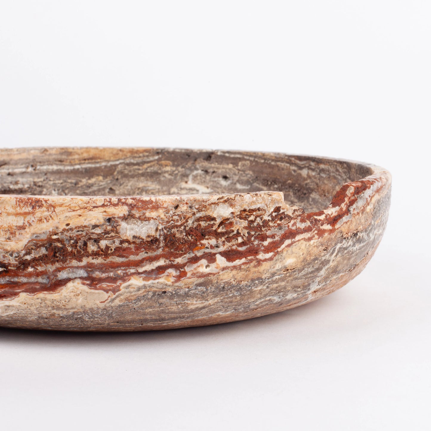 Leonardo Travertine Plate, One-of-a-kind Bowl, Natural Travertine Small Bowl, Small Stone Bowl, Unique Bowl, Marble Bowl, Stone Bowl