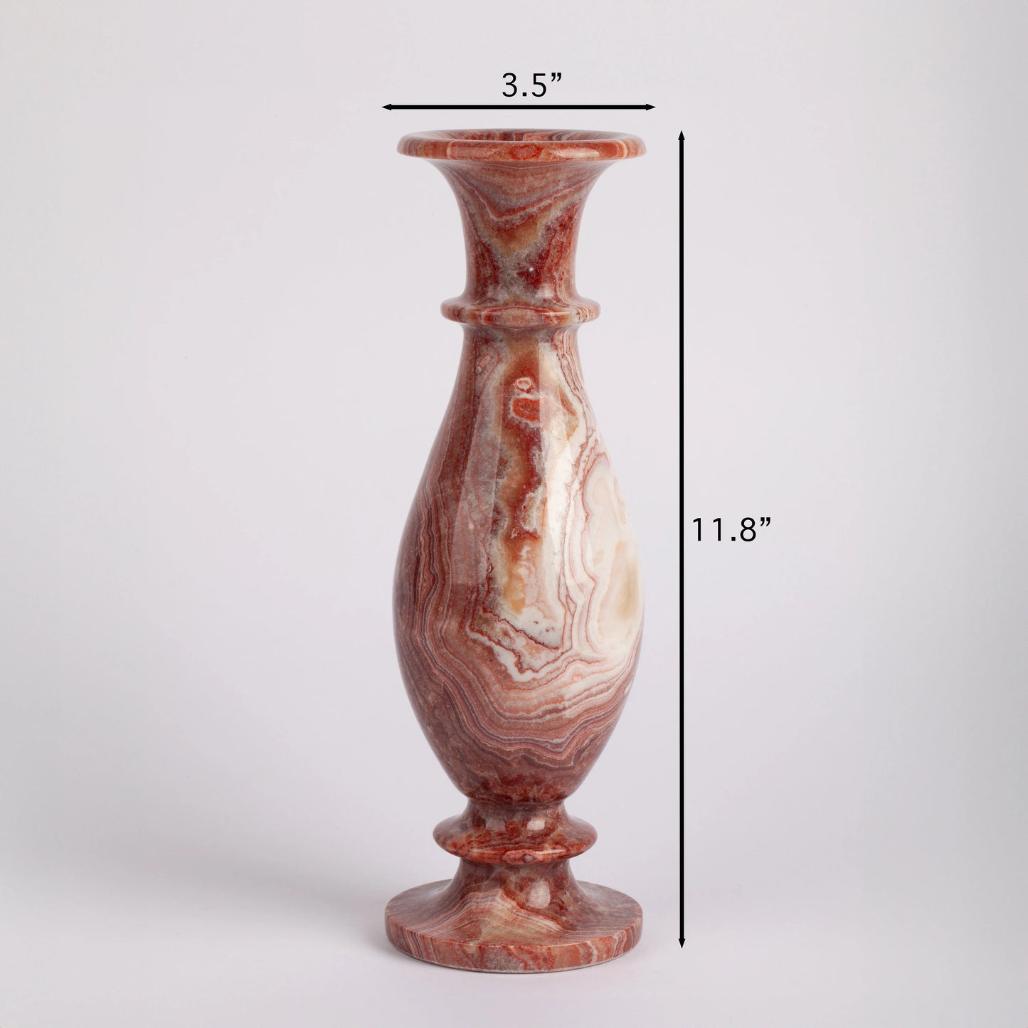 Pink, Rose Alabaster Vase, Small Onyx Vase, Hand Carved Onyx, Onyx Decoration, Alabaster Decoration, Natural Home Decoration, Alabaster Vase