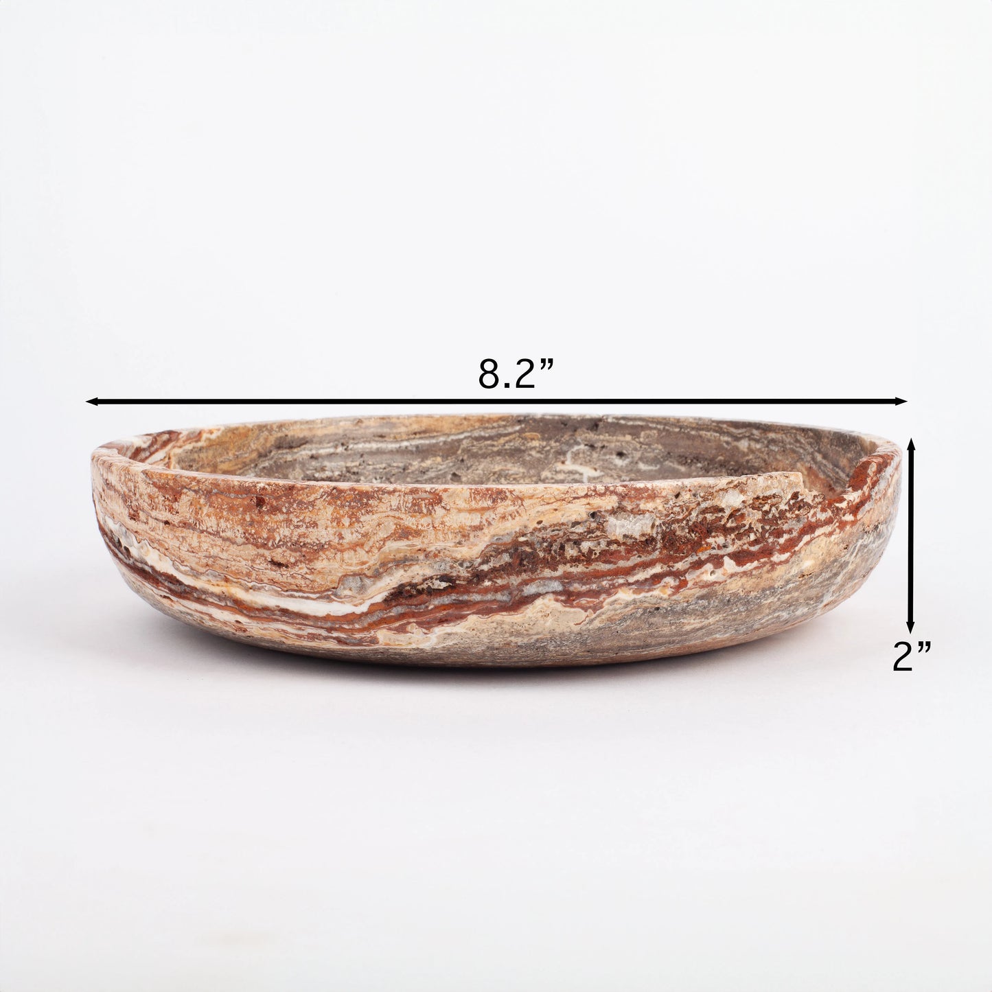 Leonardo Travertine Plate, One-of-a-kind Bowl, Natural Travertine Small Bowl, Small Stone Bowl, Unique Bowl, Marble Bowl, Stone Bowl