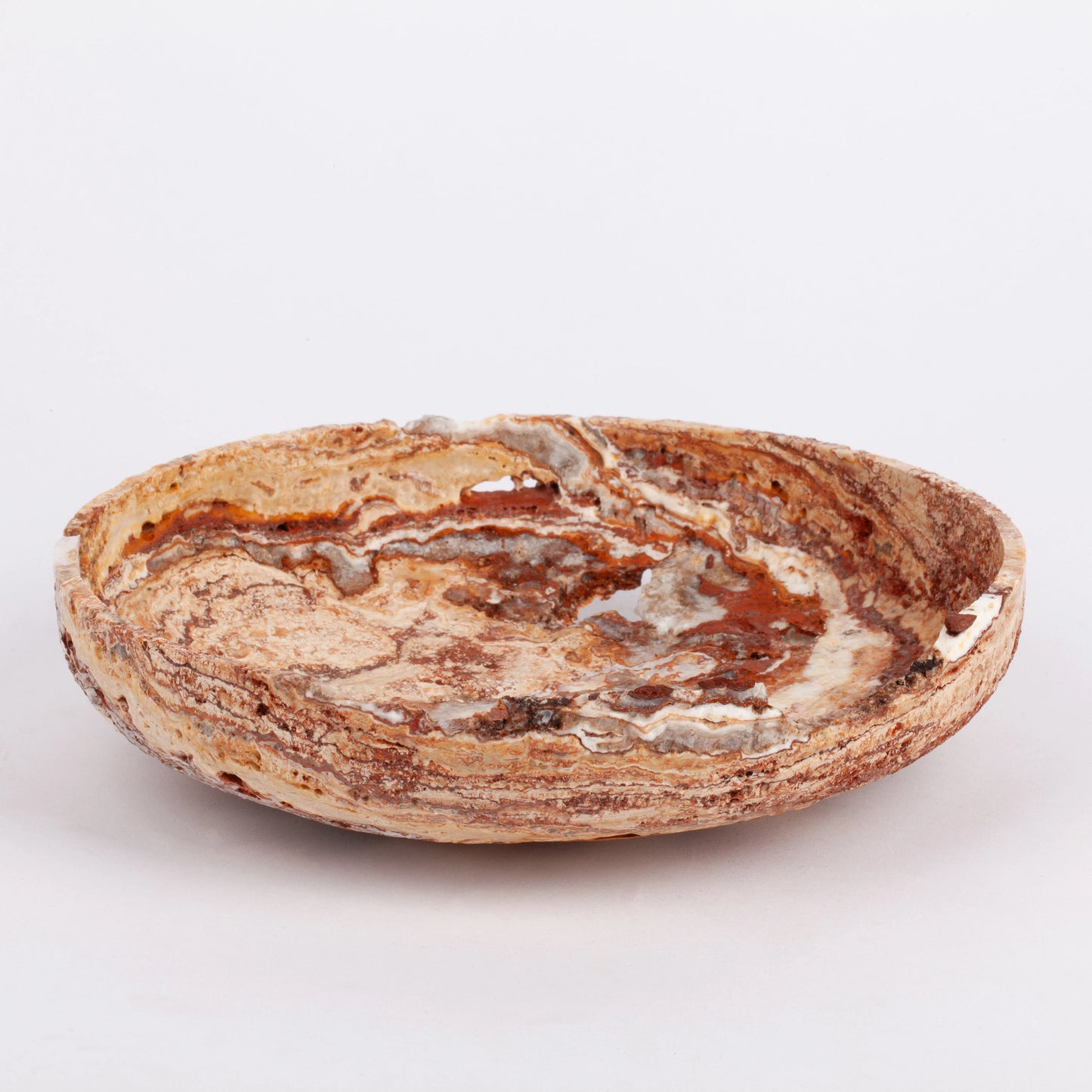 Leonardo Travertine Plate, One-of-a-kind Bowl, Natural Travertine Small Bowl, Small Stone Bowl, Unique Bowl, Marble Bowl, Stone Bowl