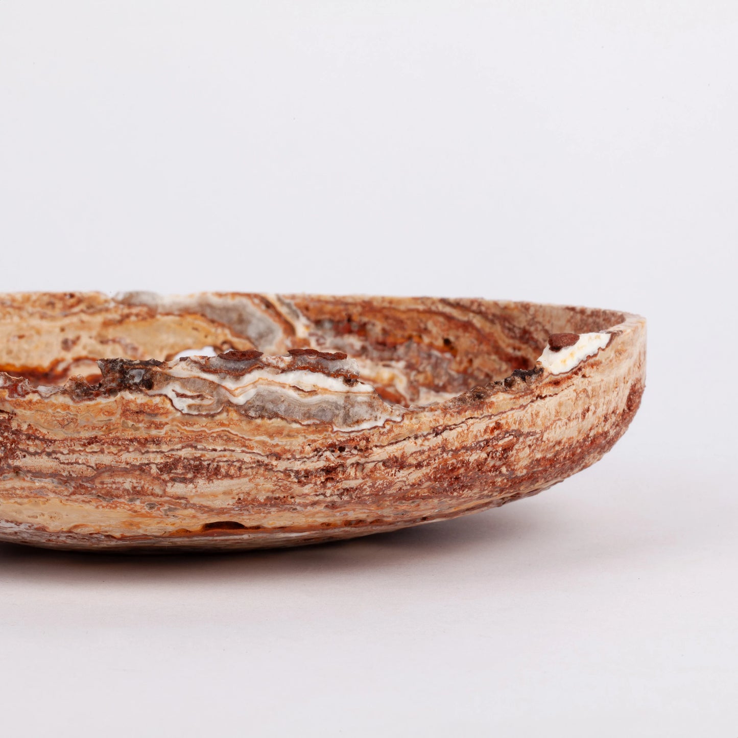 Leonardo Travertine Plate, One-of-a-kind Bowl, Natural Travertine Small Bowl, Small Stone Bowl, Unique Bowl, Marble Bowl, Stone Bowl