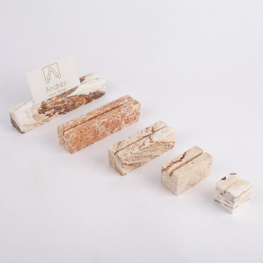 Travertine Card Holder, Marble Menu Holder, Jewelry Display, Name Tag Holder, Wedding Name Tag Holder, Bar Sign, Stone Wedding Place Holders
