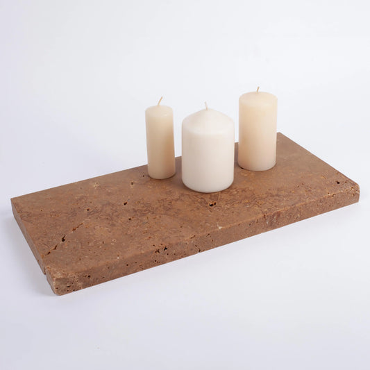 Travertine Rectangle, Marble Rectangle, Travertine Ornament, Marble Ornament, Travertine Display, Primitive Decoration, Marble Display Piece