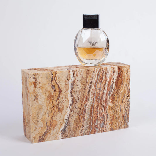 Travertine Rectangle, Marble Rectangle, Travertine Ornament, Marble Ornament, Travertine Display, Primitive Decoration, Marble Display Piece